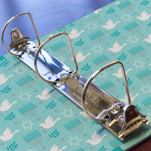 Hanukkah 3 Ring Binders - Full Wrap - 2" - DETAIL