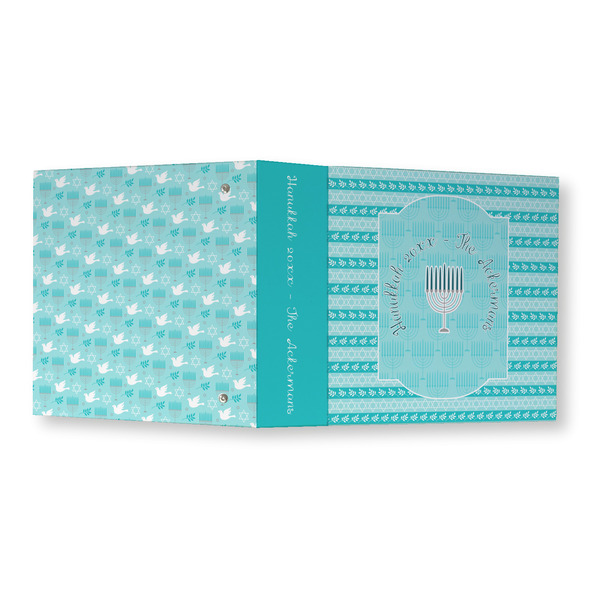 Hanukkah 3 Ring Binders - Full Wrap - 3" - OPEN OUTSIDE