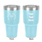 Hanukkah 30 oz Stainless Steel Tumbler - Teal - Double-Sided (Personalized)