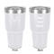 Hanukkah 30 oz Stainless Steel Tumbler - White - Double-Sided (Personalized)