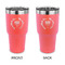 Hanukkah 30 oz Stainless Steel Tumbler - Coral - Double Sided (Personalized)