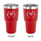 Hanukkah 30 oz Stainless Steel Tumbler - Red - Double Sided (Personalized)