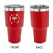 Hanukkah 30 oz Stainless Steel Ringneck Tumblers - Red - Single Sided - APPROVAL