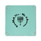 Hanukkah 6" x 6" Teal Leatherette Snap Up Tray - APPROVAL