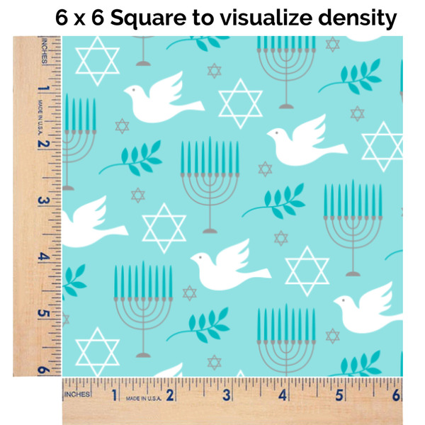 Hanukkah 6x6 Swatch of Fabric