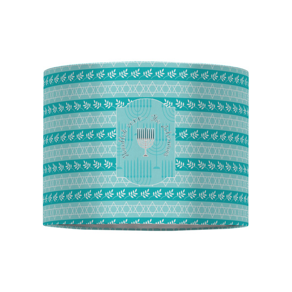 Hanukkah 8" Drum Lampshade - FRONT (Fabric)