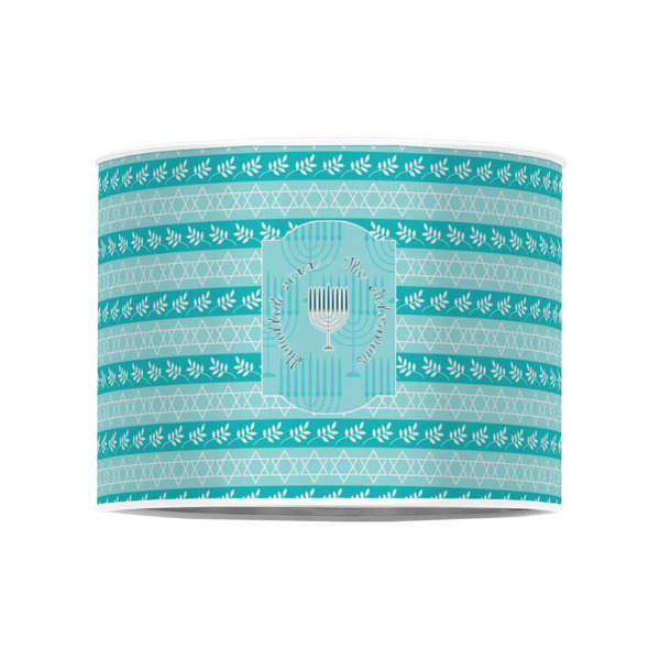 Hanukkah 8" Drum Lampshade - FRONT (Poly Film)