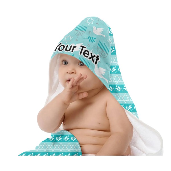 Hanukkah Baby Hooded Towel on Child