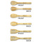 Hanukkah Bamboo Cooking Utensils Set - Double Sided - APPROVAL