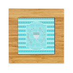 Hanukkah Bamboo Trivet with Ceramic Tile Insert (Personalized)