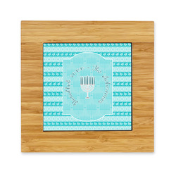 Hanukkah Bamboo Trivet with Ceramic Tile Insert (Personalized)