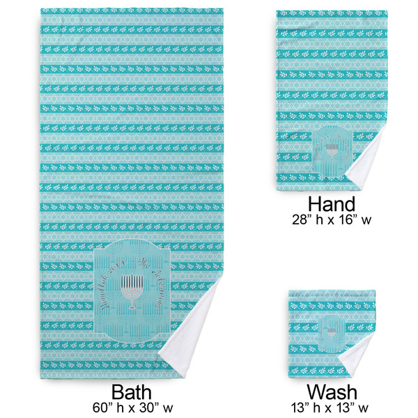 Hanukkah Bath Towel Sets - 3-piece - Approval