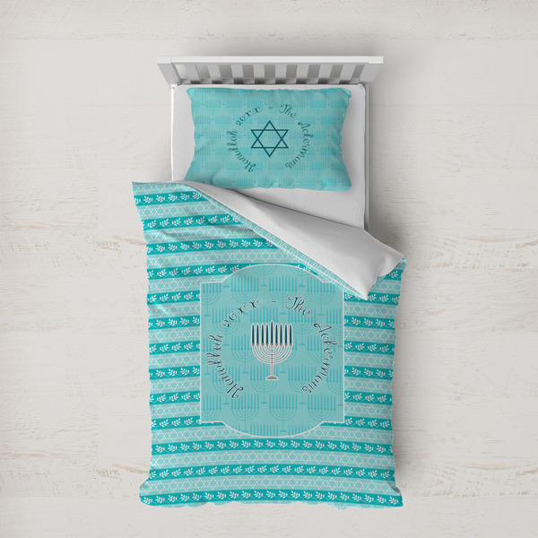 Custom Hanukkah Duvet Cover Set - Twin XL (Personalized)