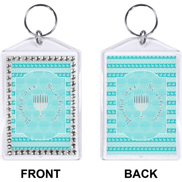 Hanukkah Bling Keychain (Front + Back)