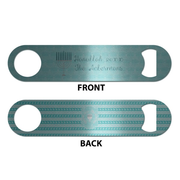 Hanukkah Bottle Opener - Front & Back