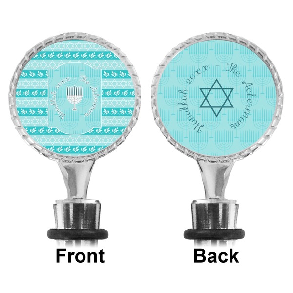 Hanukkah Bottle Stopper - Front and Back