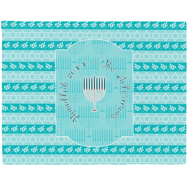 Custom Hanukkah Woven Fabric Placemat - Twill w/ Name or Text