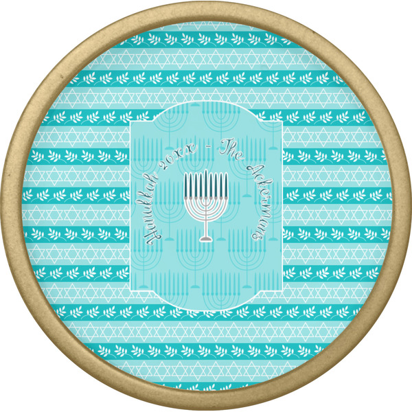 Hanukkah Cabinet Knob - Gold - Front