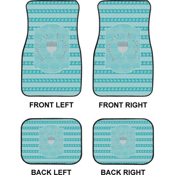 Hanukkah Car Floor Mats Set (2F + 2B)