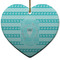 Hanukkah Heart Ceramic Ornament w/ Name or Text