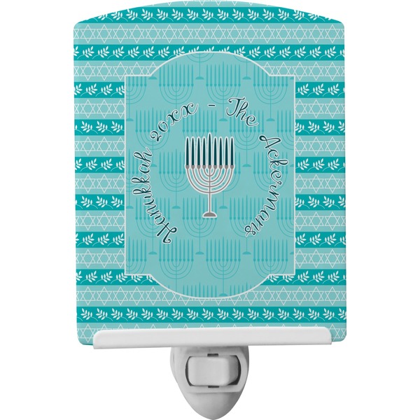 Custom Hanukkah Ceramic Night Light (Personalized)
