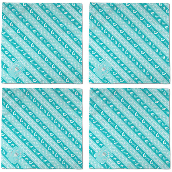 Hanukkah Cloth Napkins - Personalized Dinner (APPROVAL) Set of 4