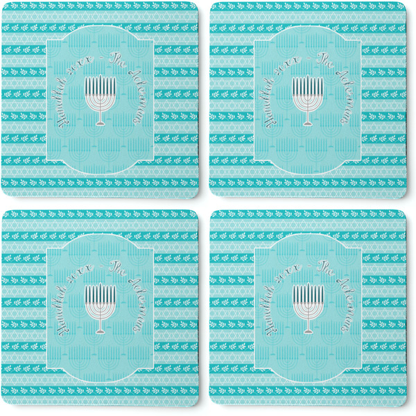 Hanukkah Coaster Rubber Back - Apvl