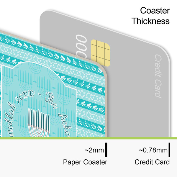 Hanukkah Coaster Thickness