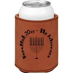 Hanukkah Leatherette Can Sleeve - Double Sided (Personalized)