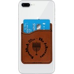 Hanukkah Leatherette Phone Wallet (Personalized)
