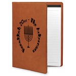 Hanukkah Leatherette Portfolio with Notepad (Personalized)