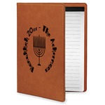 Hanukkah Leatherette Portfolio with Notepad - Small - Single Sided (Personalized)