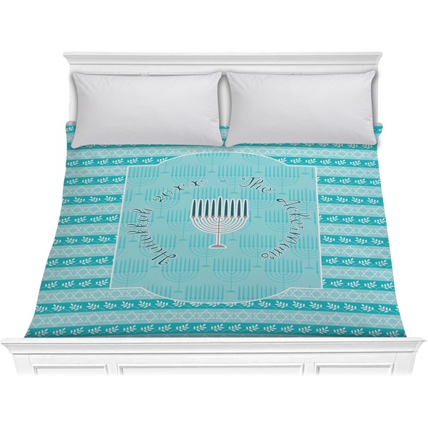 Custom Hanukkah Comforter - King (Personalized)