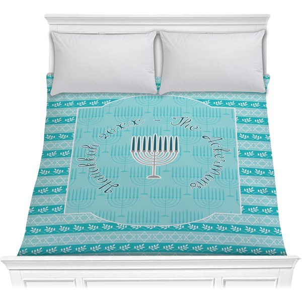 Custom Hanukkah Comforter - Full / Queen (Personalized)