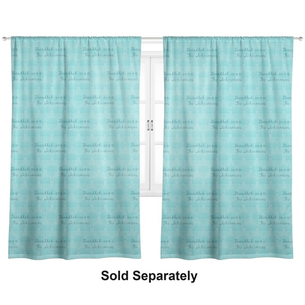 Custom Hanukkah Curtain Panel - Custom Size (Personalized)