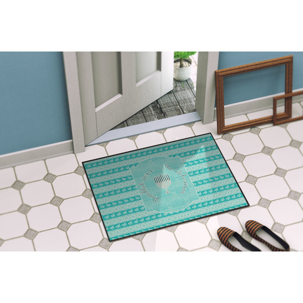 Hanukkah Door Mat Lifestyle