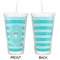 Hanukkah Double Wall Tumbler with Straw - Approval