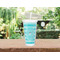 Hanukkah Double Wall Tumbler with Straw Lifestyle