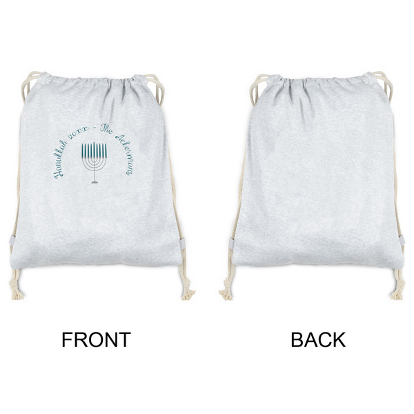 Hanukkah Drawstring Backpacks - Sweatshirt Fleece - Single Sided - APPROVAL