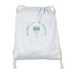 Hanukkah Drawstring Backpack - Sweatshirt Fleece (Personalized)