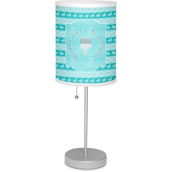 Custom Hanukkah 7" Drum Lamp with Shade Linen (Personalized)