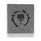 Hanukkah Leather Binder - 1" - Grey - Front View
