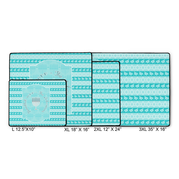 Hanukkah Gaming Mats - SIZE CHART