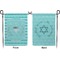 Hanukkah Garden Flag - Double Sided Front and Back