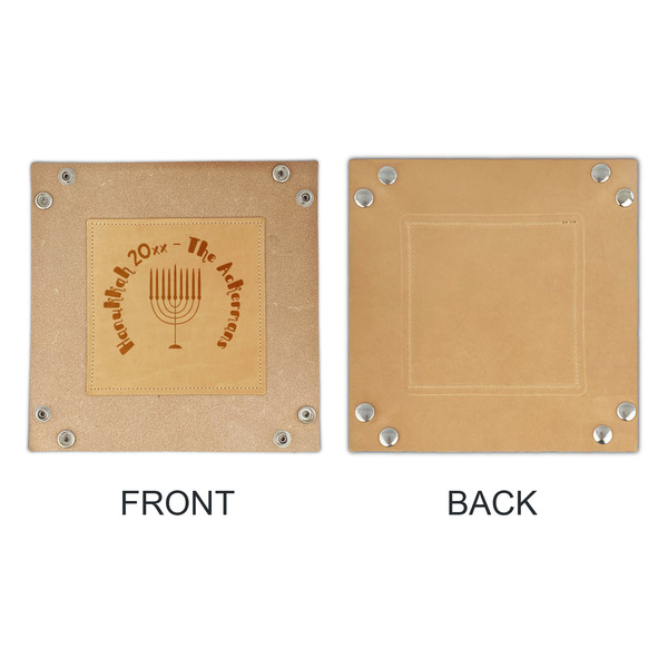 Hanukkah Genuine Leather Valet Trays - APPROVAL