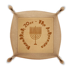 Hanukkah Genuine Leather Valet Tray (Personalized)