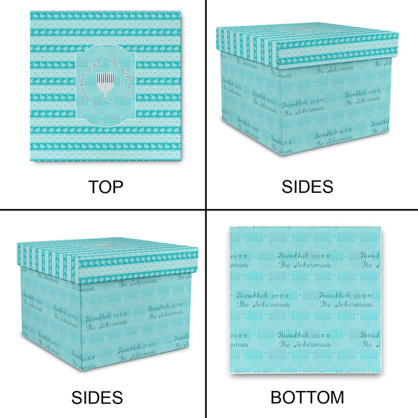 Hanukkah Gift Boxes with Lid - Canvas Wrapped - Medium - Approval