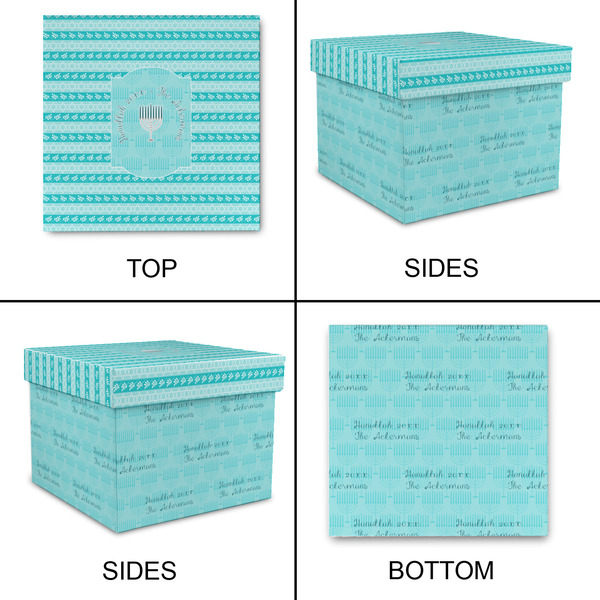 Hanukkah Gift Boxes with Lid - Canvas Wrapped - X-Large - Approval