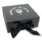 Hanukkah Gift Boxes with Magnetic Lid - Black - Front (angle)