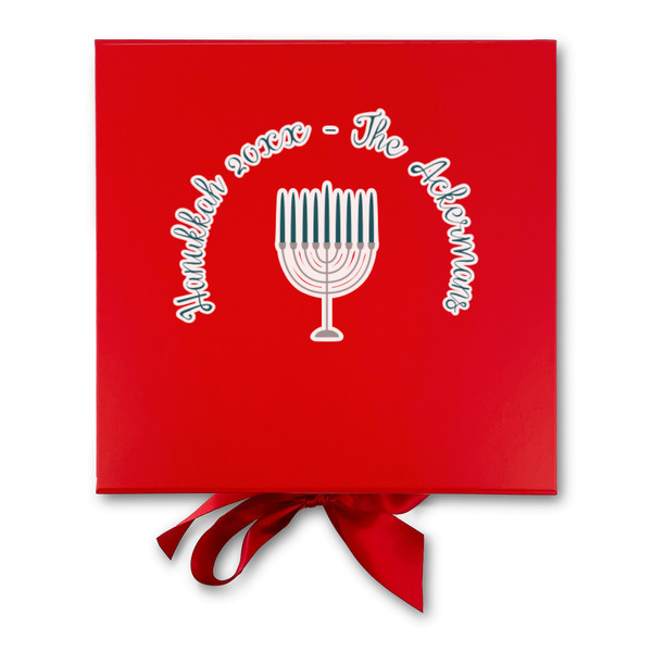 Hanukkah Gift Boxes with Magnetic Lid - Red - Approval
